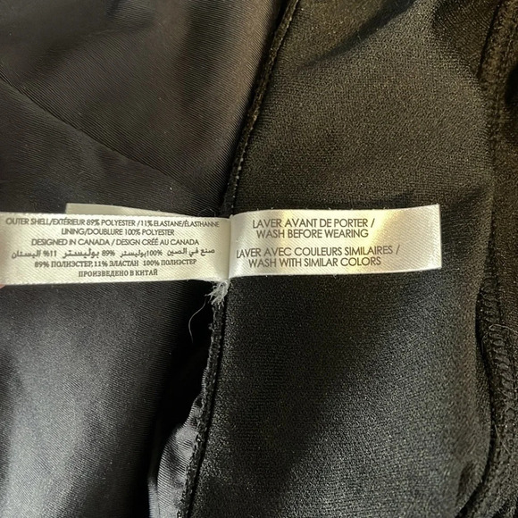 AQUA ROSE Draped One Piece Bathing Suit Black Removable Strap Strapless Size L - Picture 9 of 11